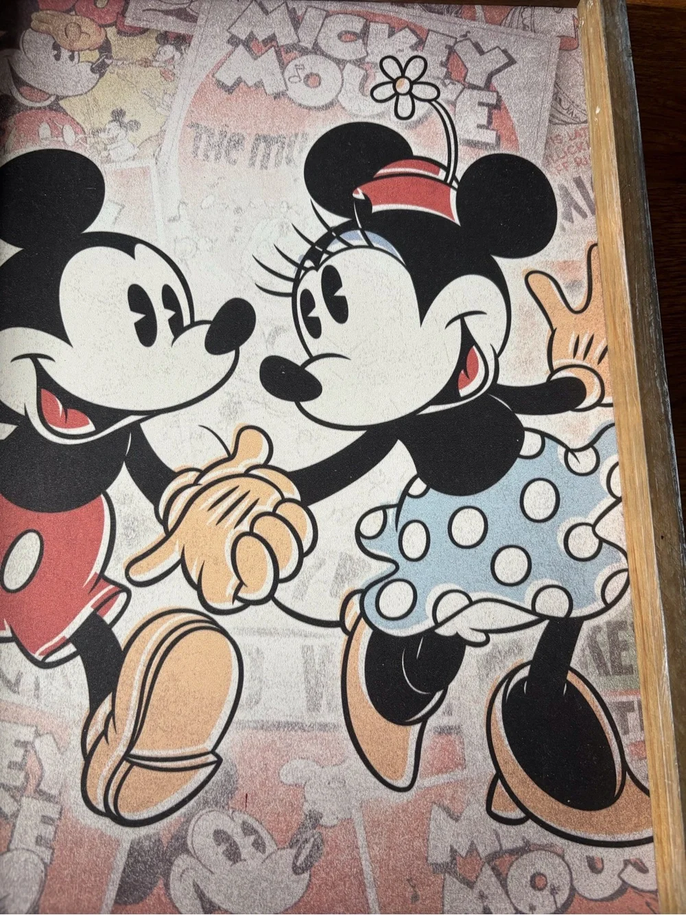 Disney Mickey & Minnie wooden artwork